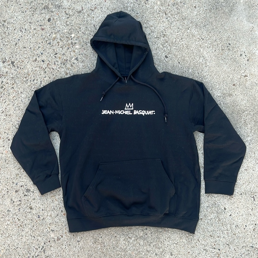 👑 BASQUIAT Hoodie Horn Players Graphic Crown Charlie Parker Dizzy Gillespie